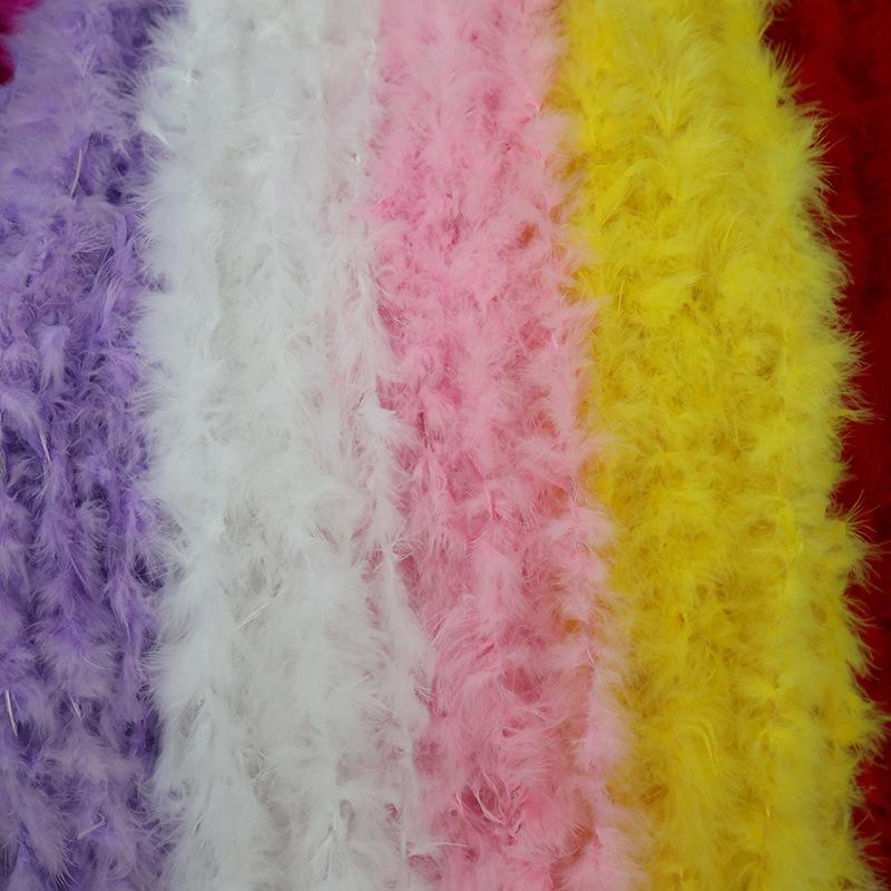 Direct Sales, Colored Turkey Tops Diy Interior Decoration Feather Accessories Bouquet Packaging Material Feather Strips