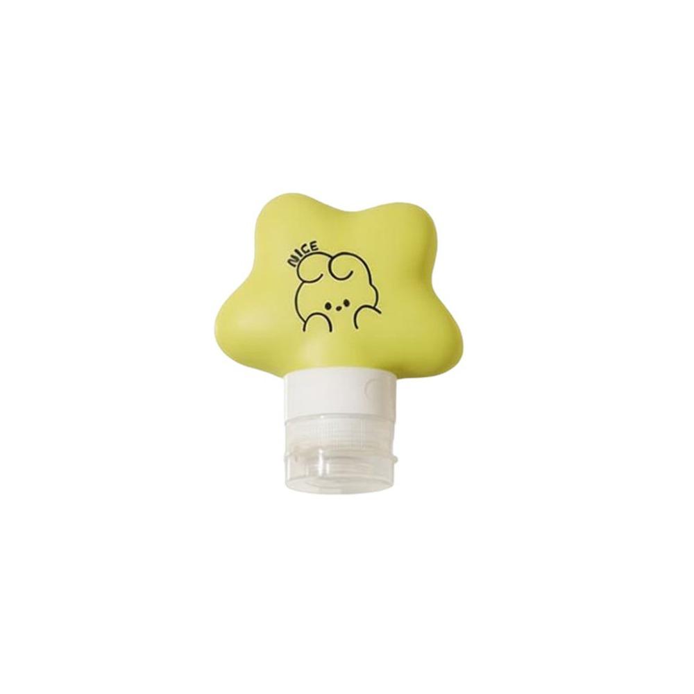 Leakproof Star Travel Bottles 22mm Wide Mouth Leakproof Squeeze Bottle Cosmetic Dispenser зелёный