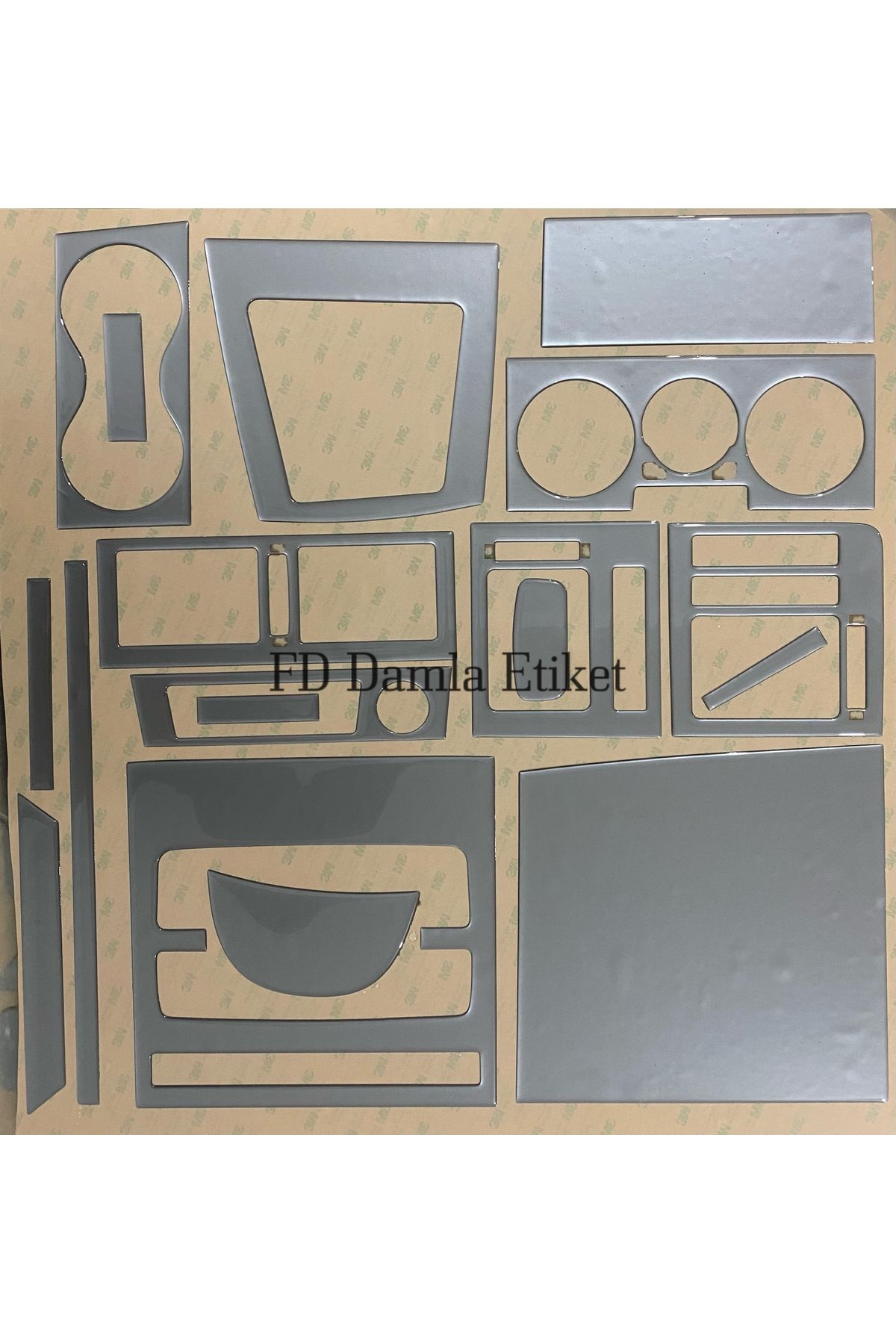 

Fiat Albea Palio Torpido, Konsol, Trim, Göğüs Maun Kaplama Gümüş Gri Renk