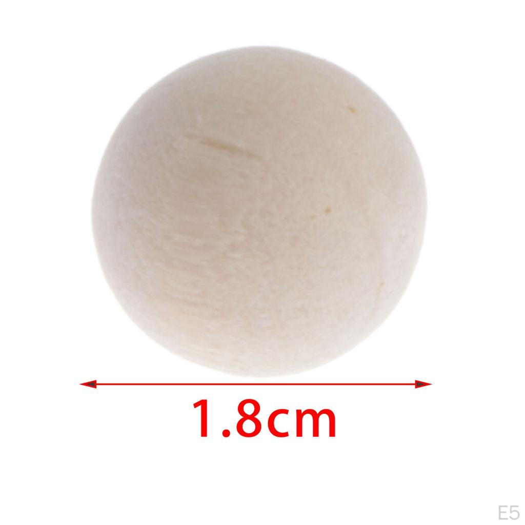 Round Orbs Wood Hardwood Painted Balls for Decorative Farmhouse Home Orbs/Balls/Sphere,DIY Handmade