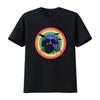 Drummer Pride LGBTQ T Shirt Rainbow Drum Gift Black White   Vintage Washed Slightly Comfortable Homme Breathable Fashion