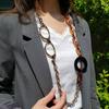 Limited time only points 5 times orders over 3980 yen free shipping. Italy-made Mabel loupe glass chain integrated necklace types made ITALY Glasses