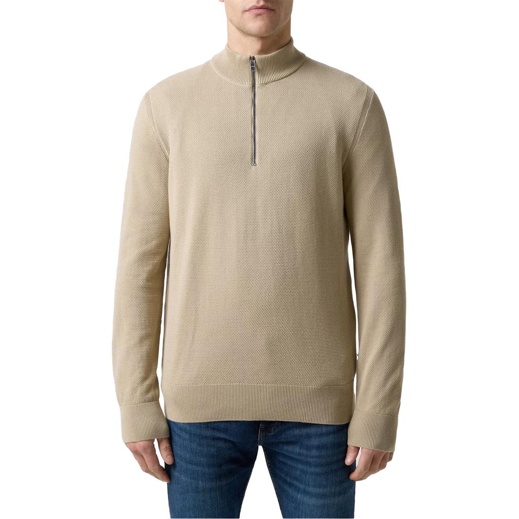 BOSS Mens Ebrando-P Knitted Half Zip Jumper