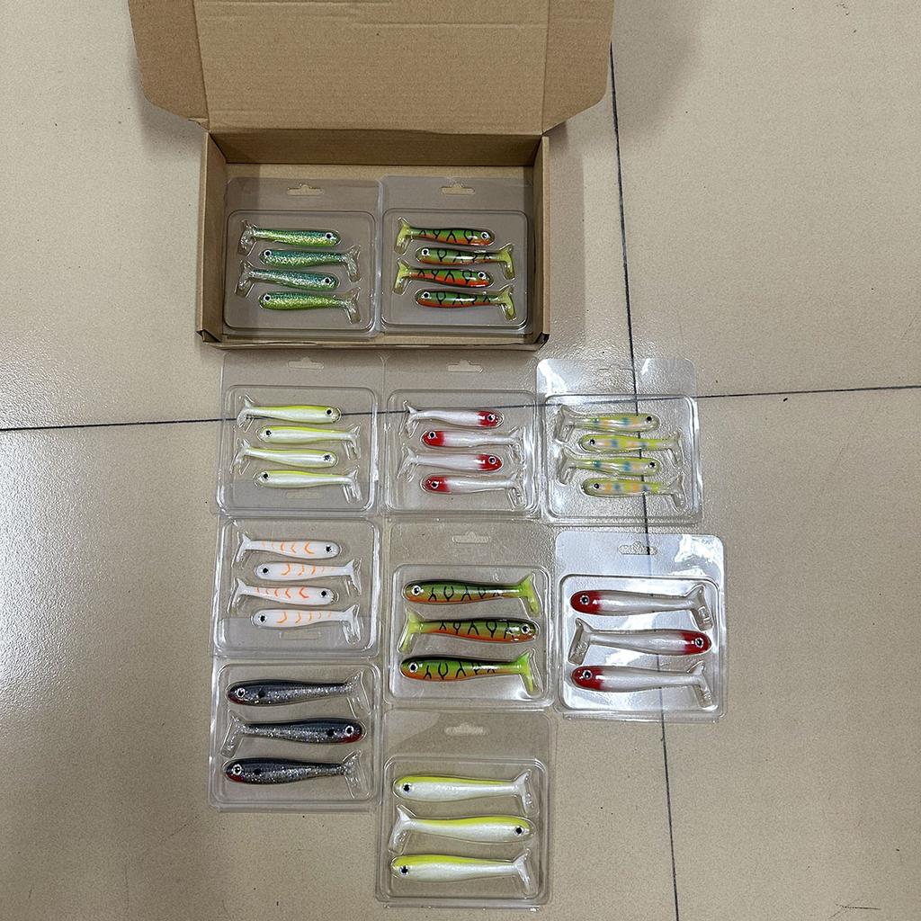 Bass Master Fishing Lure TPR Soft Worm Lure Trout Lure Artifical Pesca Bait Minnow Hollow Belly Paddle Tail Swimbait