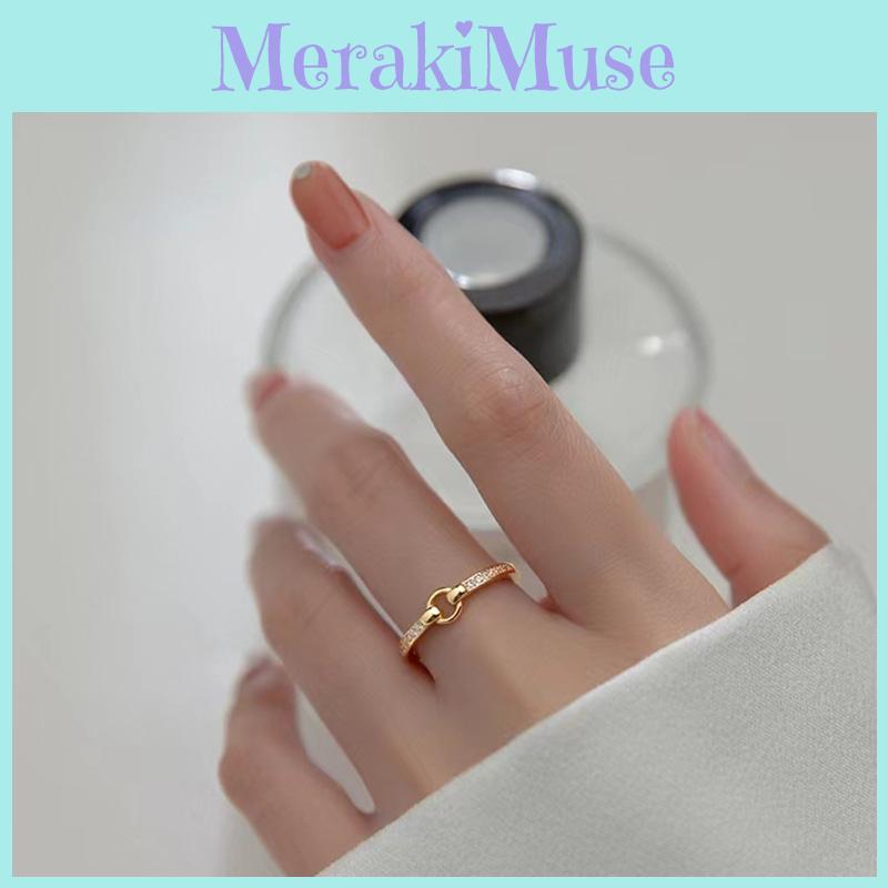 Geometric Round Elegant Ring Adjustable For Women Stunning Gift Idea