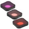 Junestar 3 In1 Camera Filter Lens Diving Filter Set Protective Cover for GoPro Hero 9