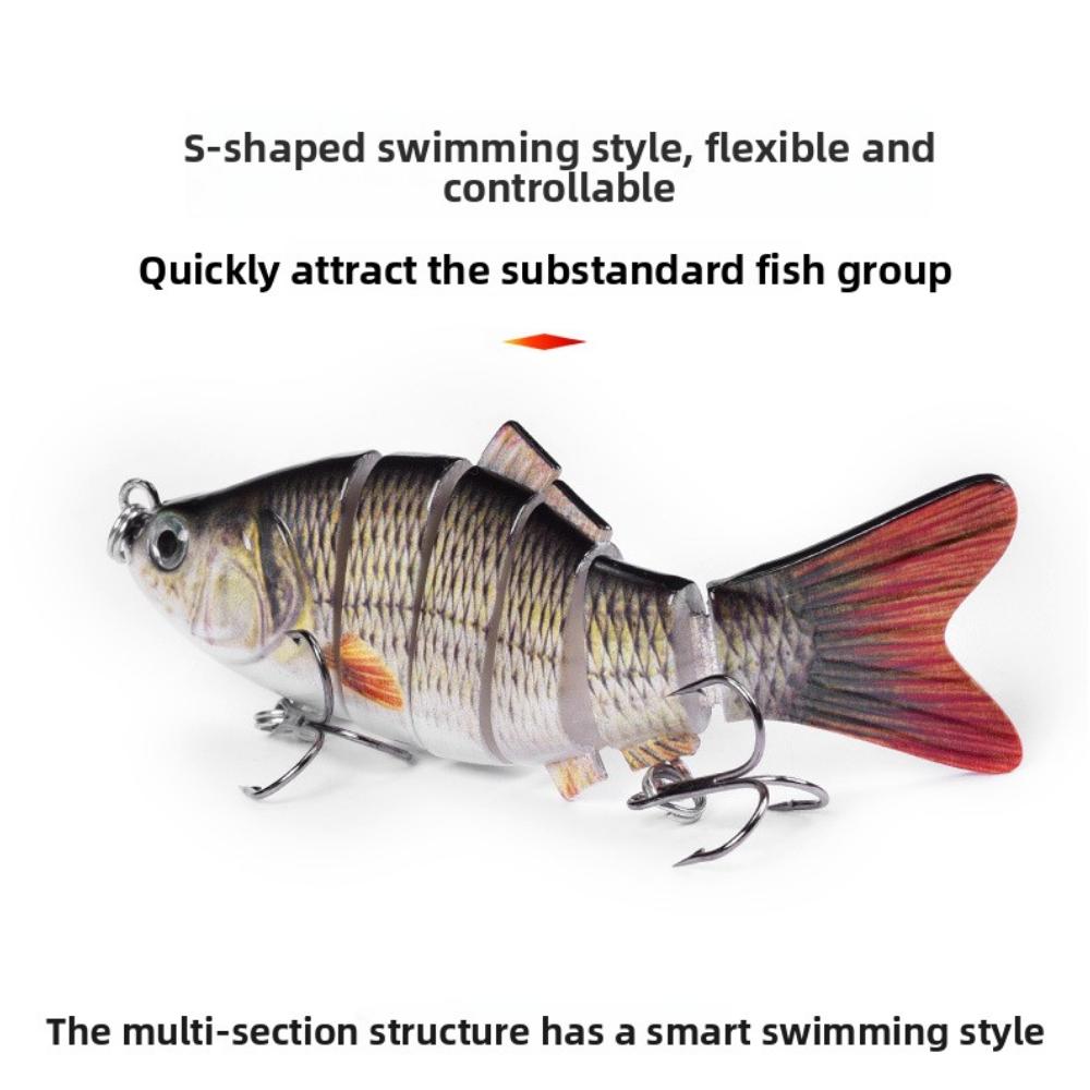 Simulierter mehrteiliger Fisch 7cm-6 Abschnitte Luya-Köder, Hardbait und Kunstköder