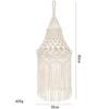Modern Hanging Macrame Lamp chimney Hand-woven Pendant Light Cover Lamp Shade Home Decor Lamp Cover
