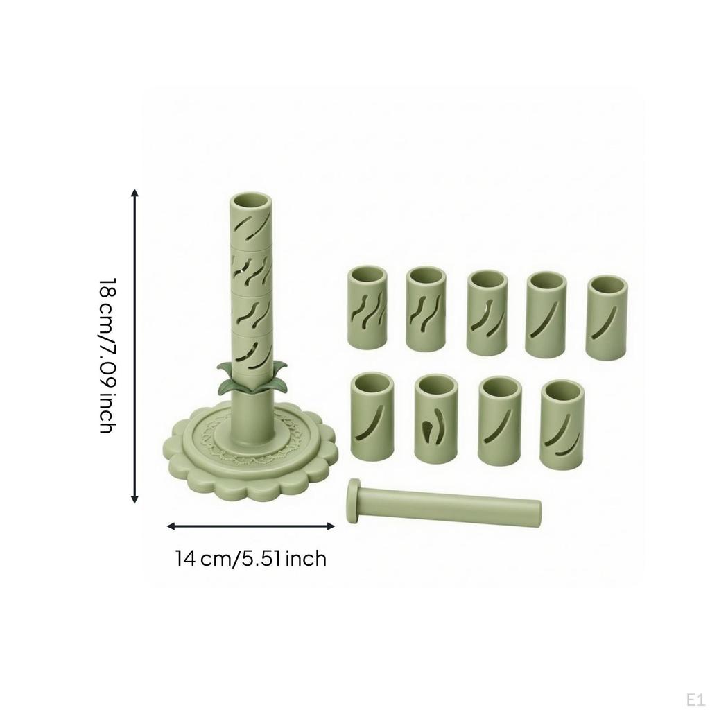 MultiFunctional Clay FlowerMaking Tool | Decorative Floral Base, Modular Stackable Design,