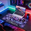 Custom Name Personalized Kpop Demon Hunter Pattern Mousepad, Laptop PC Desk Mat, Decorative Desk Mat for Home Keyboard Pad Gift