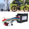 Scooter Motor Controller 36V 48V 350W Aluminium Alloy Good Heat Dissipation Brushless Motor Controller for Electric Bicycle Tricycle
