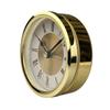 Elegant 3.5Inch Quartzs Alarm Clock Face Insert with Roman Numerals Clock Head Round Watch Insert for Craft Projects