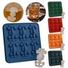 Formula 3D Racing Car Silicone Molds with 6-Cavity DIY Baking Tool Car Silicone Ice Cube for Chocolate Cakes Desserts Jelly