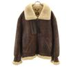 prms B-3 Mouton Flight jacket 3L Brown Biggs Men's Used