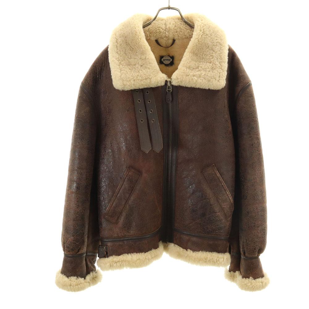 prms B-3 Mouton Flight jacket 3L Brown Biggs Men's Used