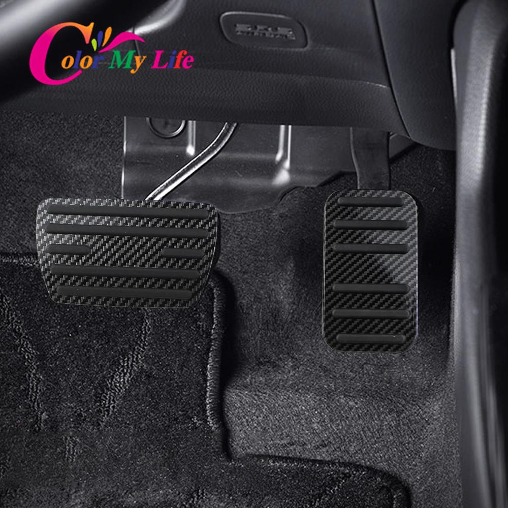 New Carbon Fiber AT Car Pedals for Honda Civic CRV CR-V Jade Accord Elysion Odyssey Replacement Gas Brake Pedal Protection