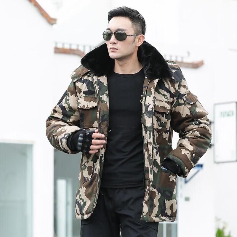 Vêtement d'extérieur d'hiver militaire camouflage résistant au froid pour hommes