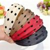 2025 Women's Polka Dot Headband: High-End, Wide Design for Slimmer Appearance