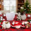 Christmas Santa Claus Epoxy Mold Small Item Storage Candle Container DIY Casting Mold Reusable Holiday Decor