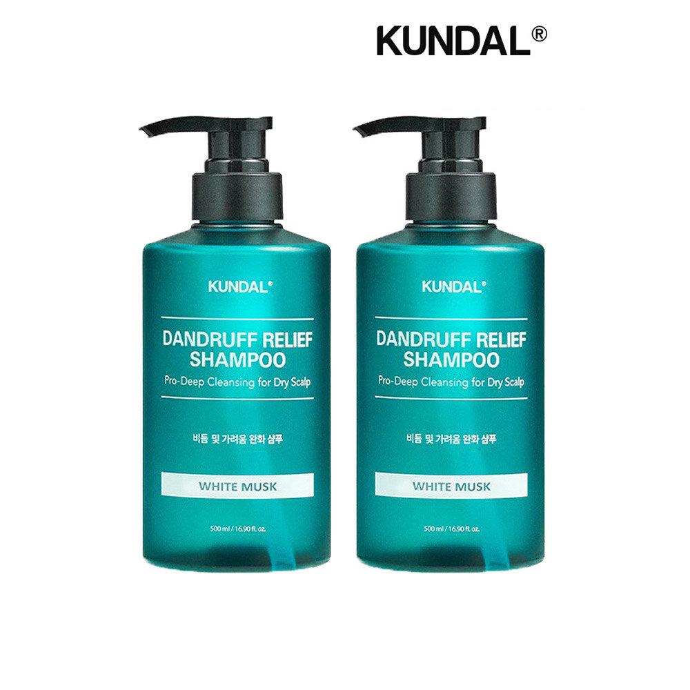 KUNDAL Proclean Dandruff Shampoo White Musk 500ml x2