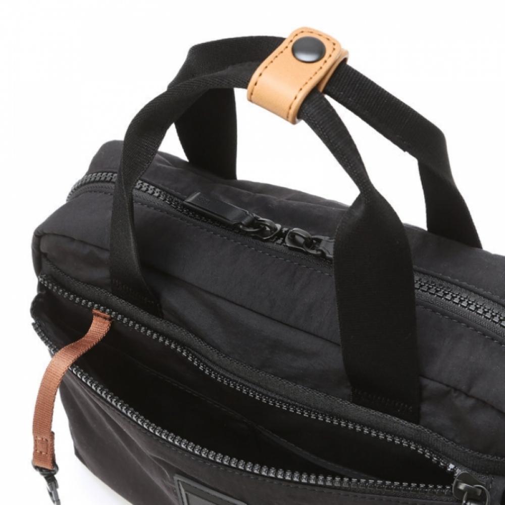Daks Black Two Zipper Tote And Crossbag Dbba6eg30bk