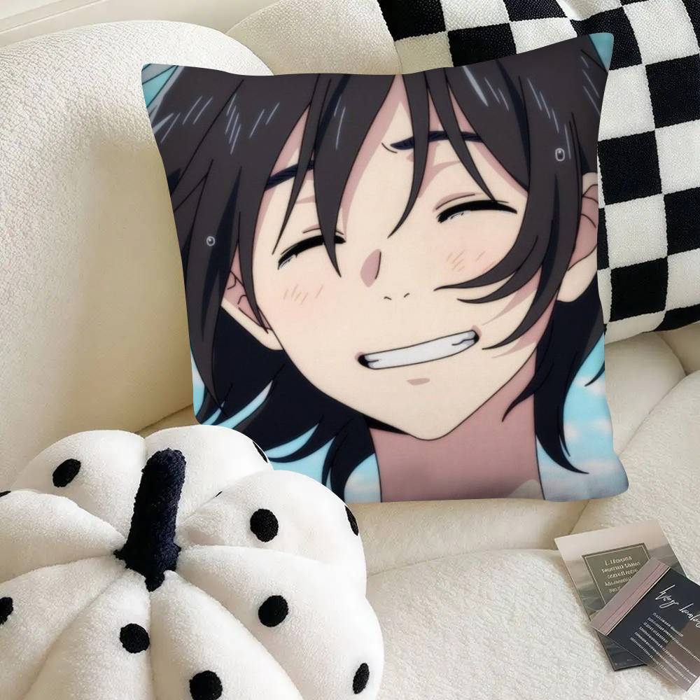 Anime The Stranger By The Beach Pillow Case Fashion Square Pillowcase Bedroom Sofa Room Ins Decoration Leisure