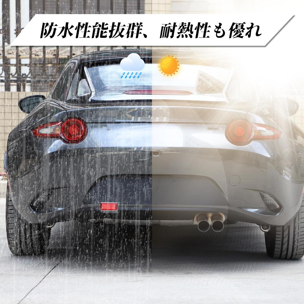 Hcilloend Applicable To New Mazda Roadster RFND Series 2016-2024 License Plate Sticker Rear License Plate Sticker Vinyl Decal Car Decoration PVC