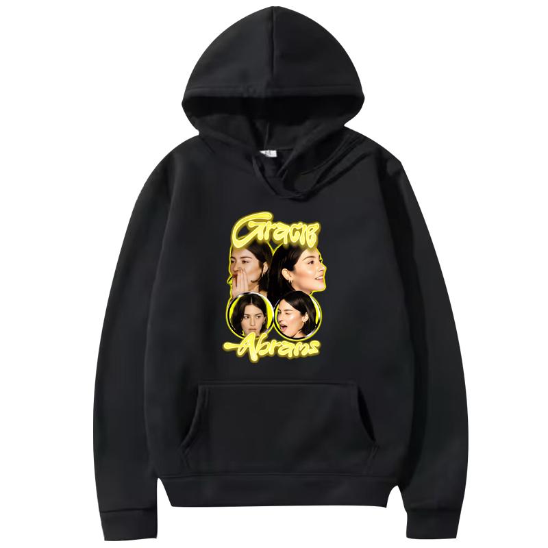 Gracie Jenny Abrams Style 2025 Tour Hoodie Men Women Vintage Long Sleeve Sweatshirt with Print Graphics Oversized Hoodie Unisex