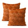 Fall Decorative Throwing Pillowcase 45x45CM Thanksgiving Autumn Harvest Pumpkin Faux Fur Cushion Cover, Sofa Bedroom Pillowcase