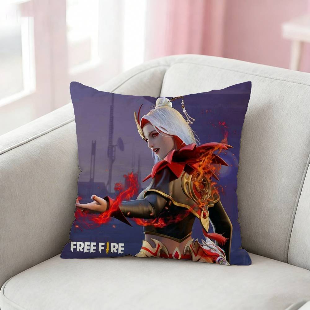 FFree FFire Moco Dasha Pillow Case Cushion Cover Throw Pillow Case For Car Sofa