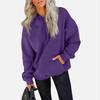 Women's Casual Pocket Hoodie Fashion Drawstring Pullover Top Sweatshirt