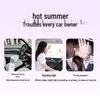 Children's Magnetic Sun Shade Curtains - Double Layer Mesh for Car Windows, Heat Insulation, Light Blocking, Cartoon Design
