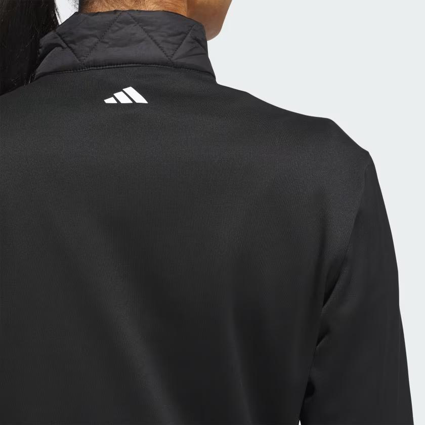 Adidas Solid Color Zip Long Sleeve Jacket Women Jackets Black KA7965