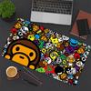 1Pc Colorful Cartoon Faces Gaming Mouse Pad Keyboard Desk Mat Non-slip Rubber Lock Edge Waterproof Computer Mousepad for Office Home Decor Es116