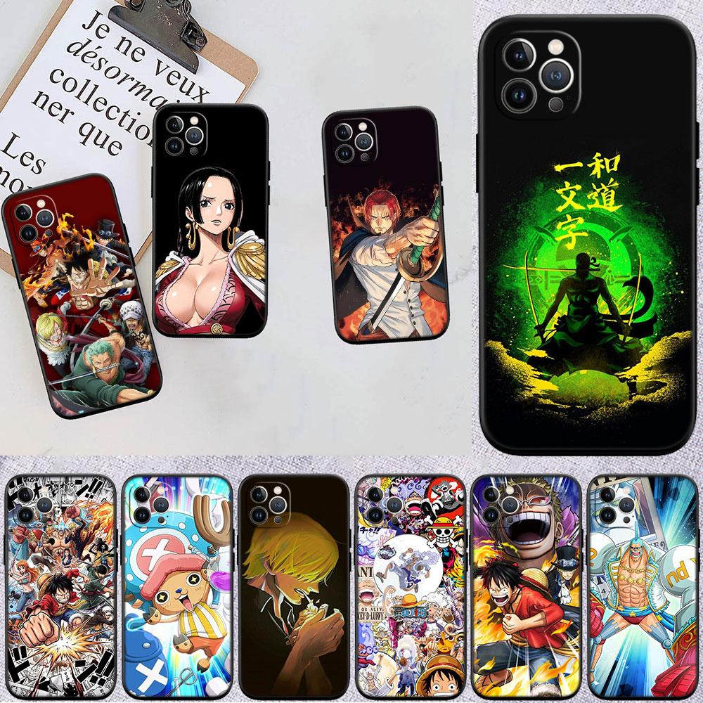 Anime One Piece Soft Shell Phone Case for Samsung Galaxy S20 S21 S22 Ultra FE + Plus A21S A22 A24 A25 A26 A30 A30S A31