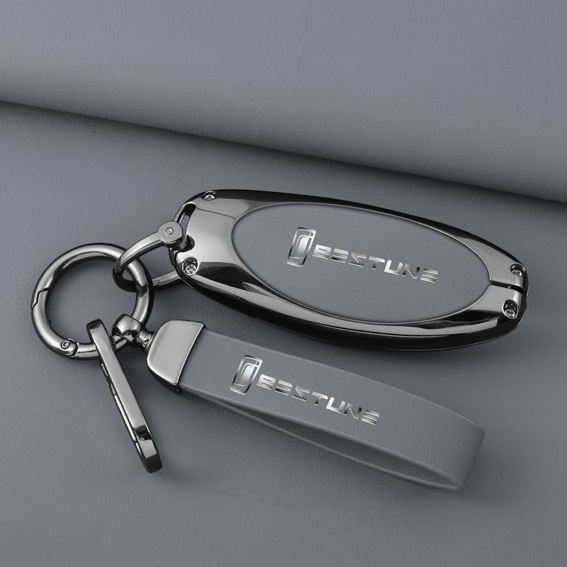 Compatible 2023 Bestune Key Case T55/T99/B70/B70S with Buckle Lock Bag and Keychain
