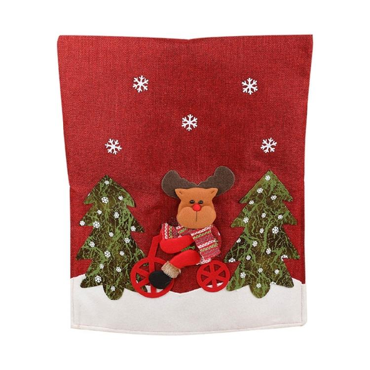 Christmas Chair Cover Santa Snowman Deer Hat Dining Chair Decoration Festive Party Decoration Wedding Party