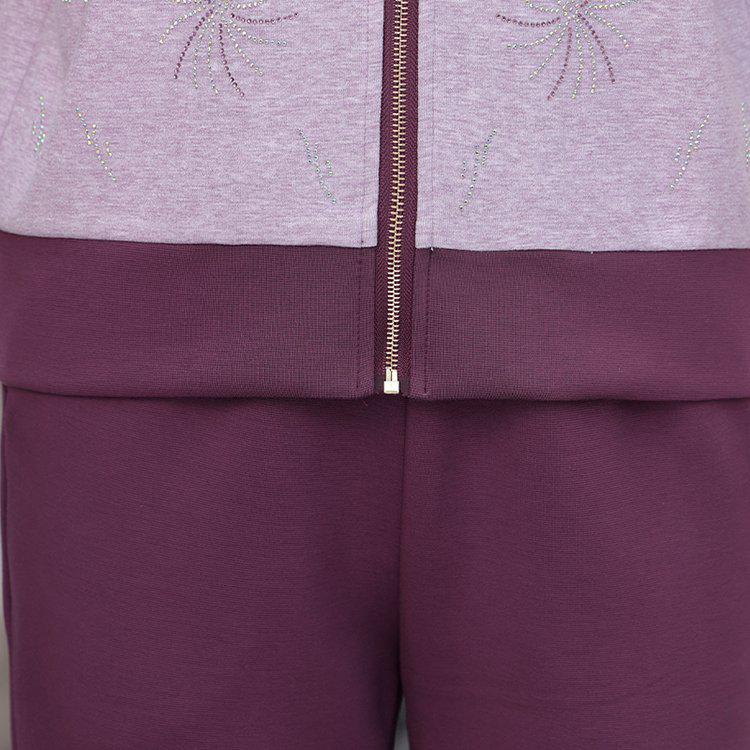 Spring Casual Jacket & Pants Set - Stylish Plus-Size Sportswear for Middle-Aged & Elderly Women