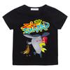Zig and Sharko 2025NEW Print Cute T-shirt Cartoon 100%Cotton Tee-shirt Children Camisetas Casual Clothes Tees Top Versatile
