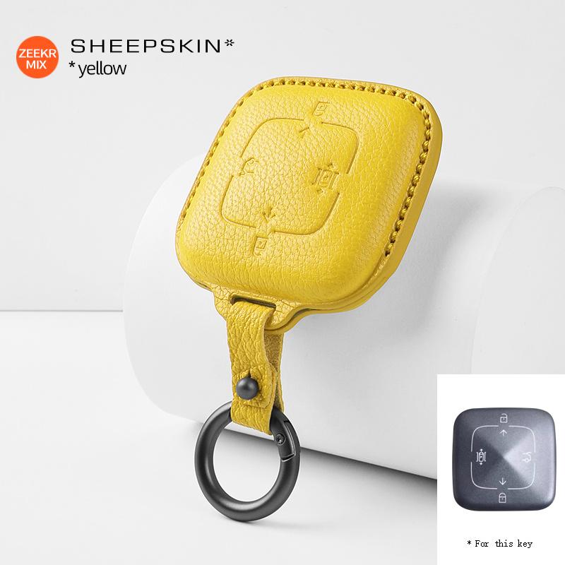 For ZEEKR 7X MIX 001 001FR 007 X 009 Zinc Alloy Car Key Case Remote Protection Cover Shell Keychain Ring Holder Fob Accessories