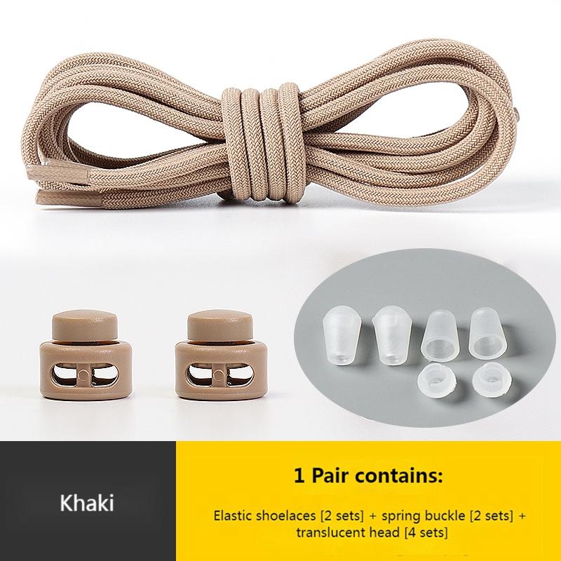 Elastic Laces Sneakers Round Lock Shoelaces Without Ties Kids Adult Quick Shoe Laces Rubber Bands Lazy Shoeace Shoes Accessories