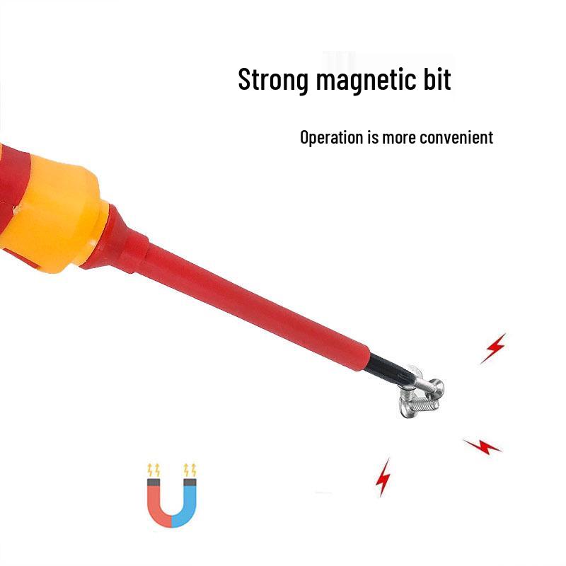 13-Piece Multi-Function Electrician Screwdriver Set, 1000V Insulated, Hardened Chrome-Vanadium Steel, Strong Magnetic Design