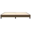 Box Spring Bed Frame Dark Brown 200 x 200 cm Fabric