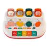 Cute Animals Pop-Up Toys with Music Multidimensional Training Electric Piano Enlightenment Toy for Toddler Preschool Games Gift