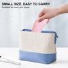 Brown Silicone Cosmetic Brush Storage Bag Portable Mini Beauty Brush Finishing Box