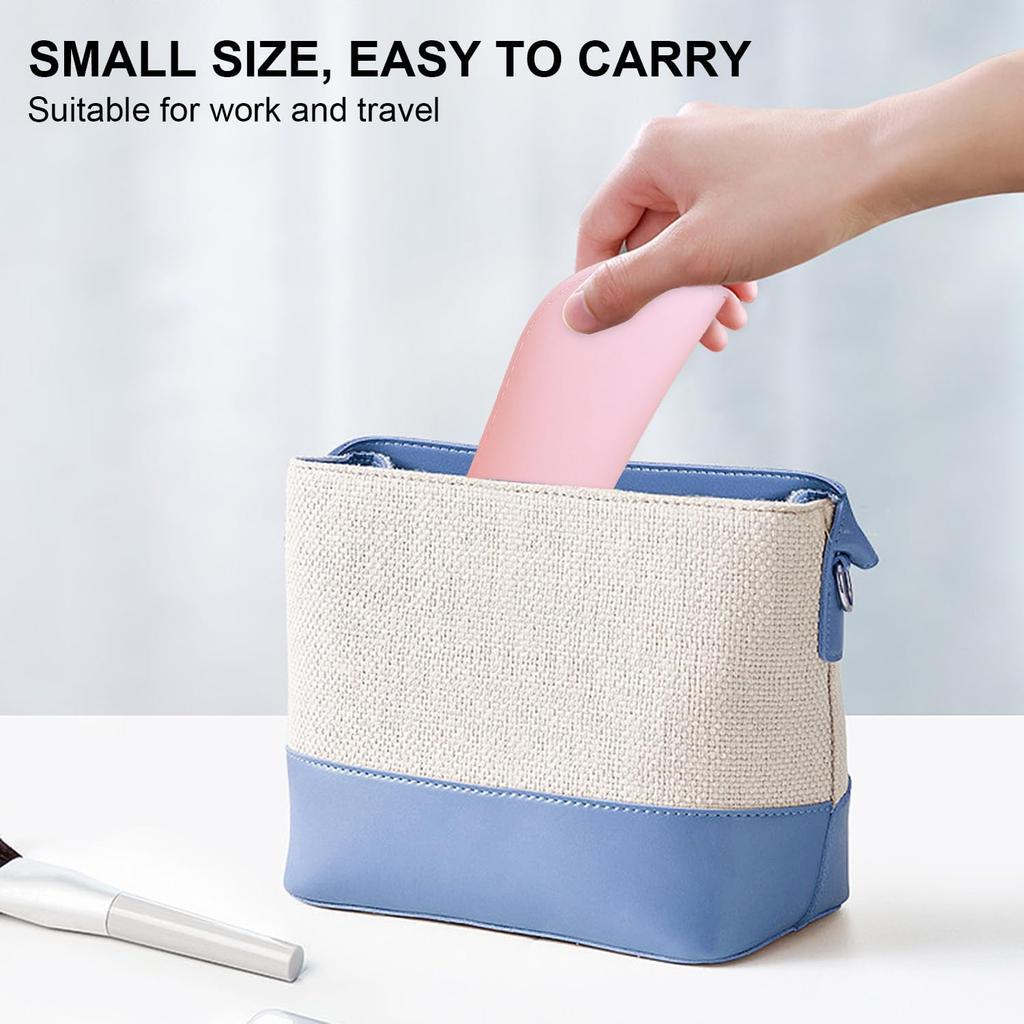 Brown Silicone Cosmetic Brush Storage Bag Portable Mini Beauty Brush Finishing Box