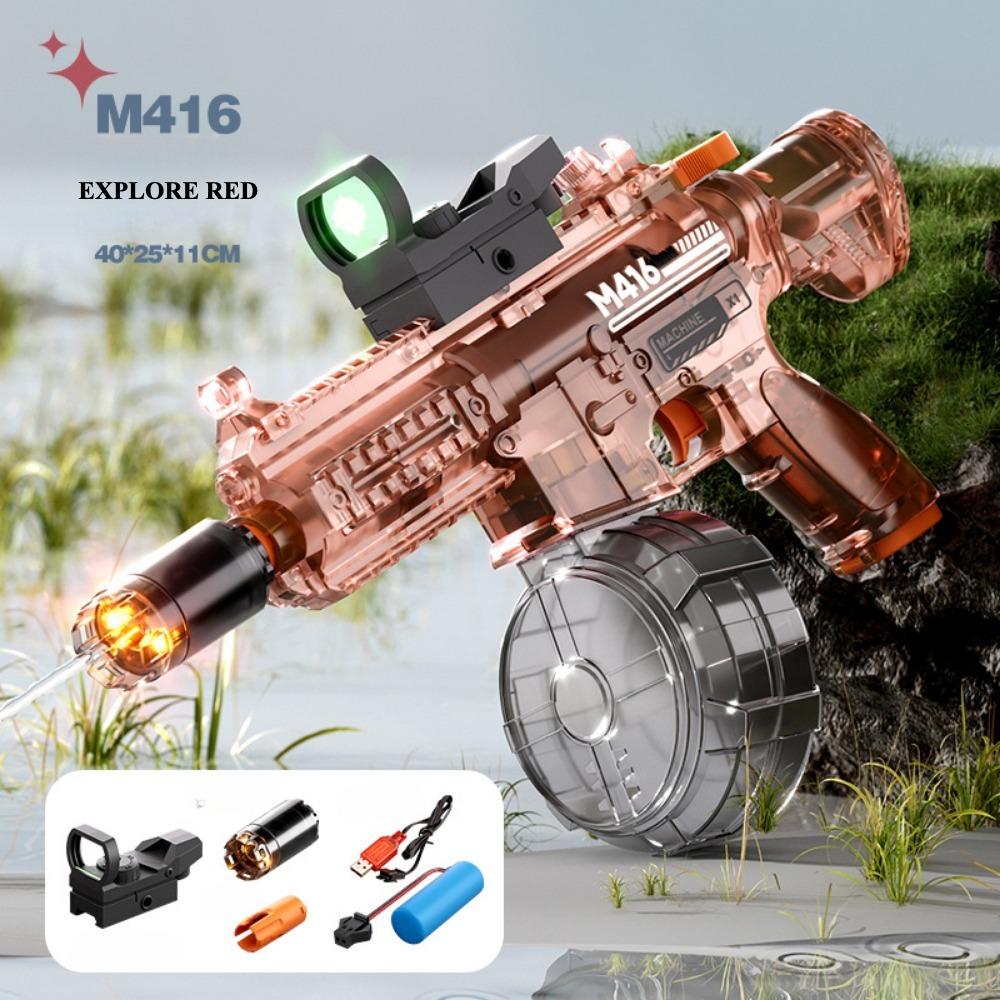 Large Capacity Full Auto Electric Water Gun High Pressure Shooting Toy for Beach and Pool Water Battles Perfect Gift for Kids