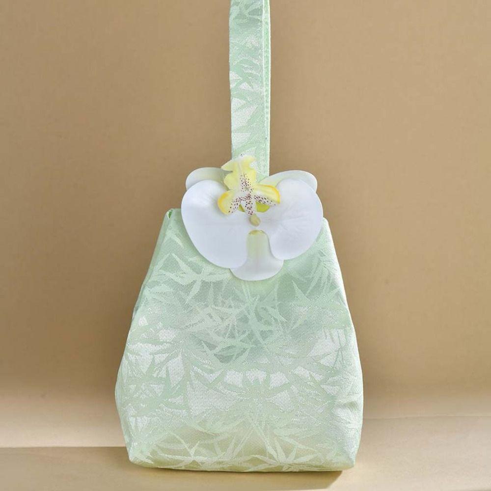 Printing Chinese Style Handbag Temperament Small Item Pouch Sweet Tassel Knot Wrist Bag  Women