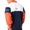 adidas Originals Kleeblatt Kontraststreifen Lässiges Polo Langarm Sweatshirt Unisex Oberteile Weiß Orange Königsblau DV3146