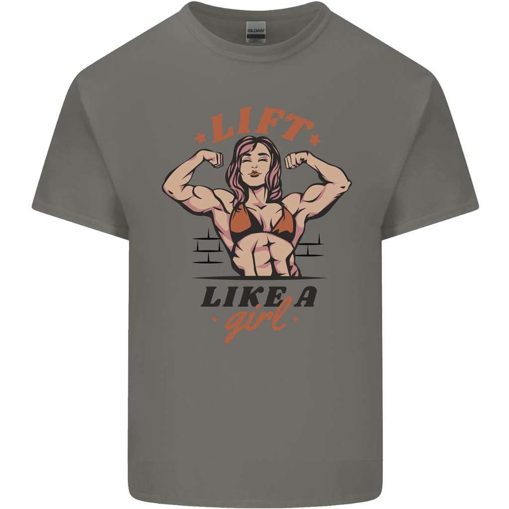 Lift Like a Girl Female Bodybuilding Unisexs Light Cotton TShirt